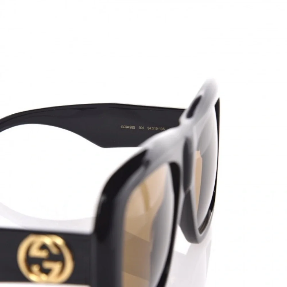 New  - GUCCI Square Frame Sunglasses GG0498S Black